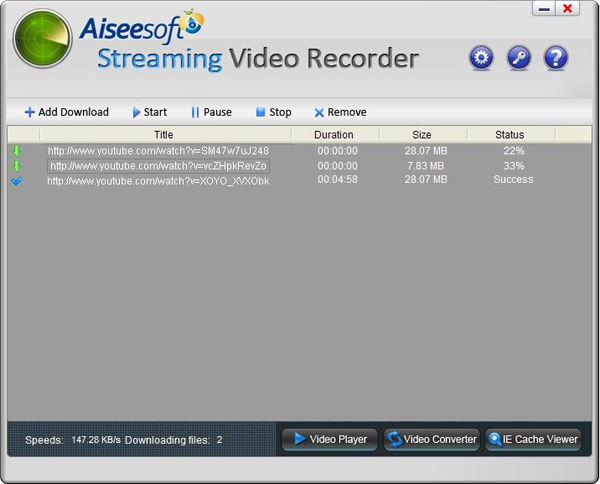 streaming hd video camera recorder software